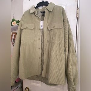 Camo green oversized shacket